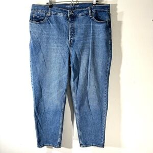 2/$35 Old Navy Sky Hi Straight Jeans medium wash